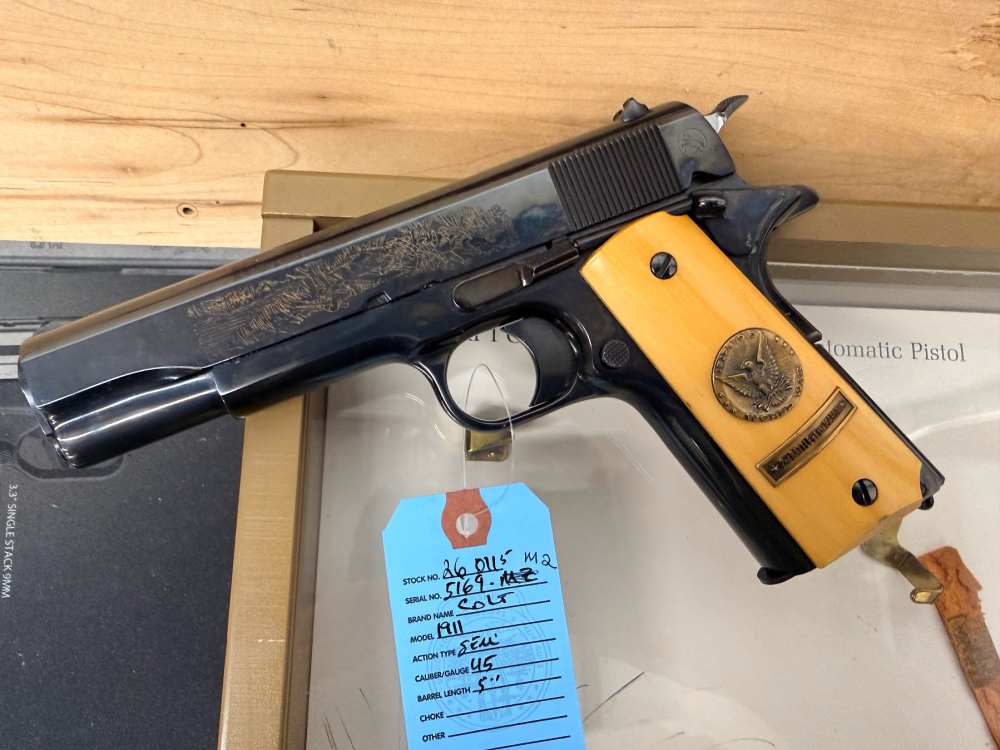 COLT 1911 .45ACP 5" WWI COMMEMORATIVE W/DISPLAY CASE-img-16