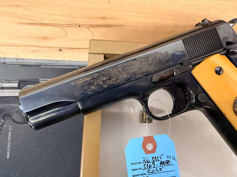 COLT 1911 .45ACP 5" WWI COMMEMORATIVE W/DISPLAY CASE-img-15