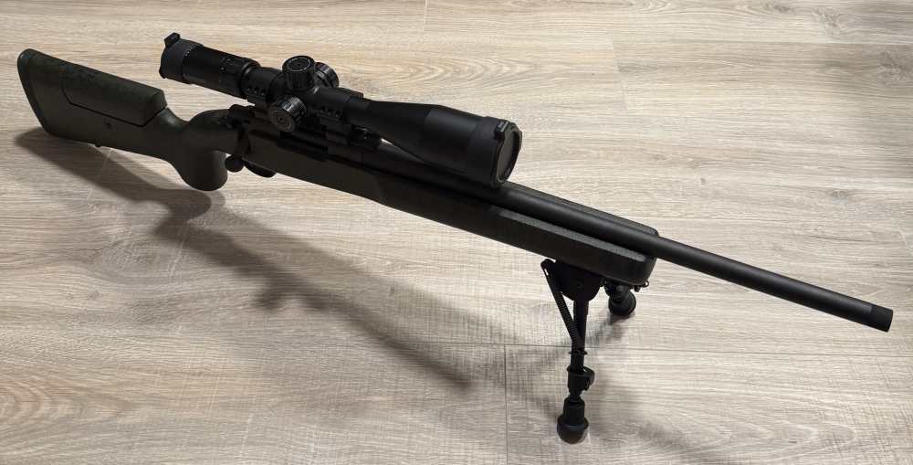 Remington Bolt Action Rifle .308 Win - 21" Barrel - Green Stock - Ruger Sco-img-1