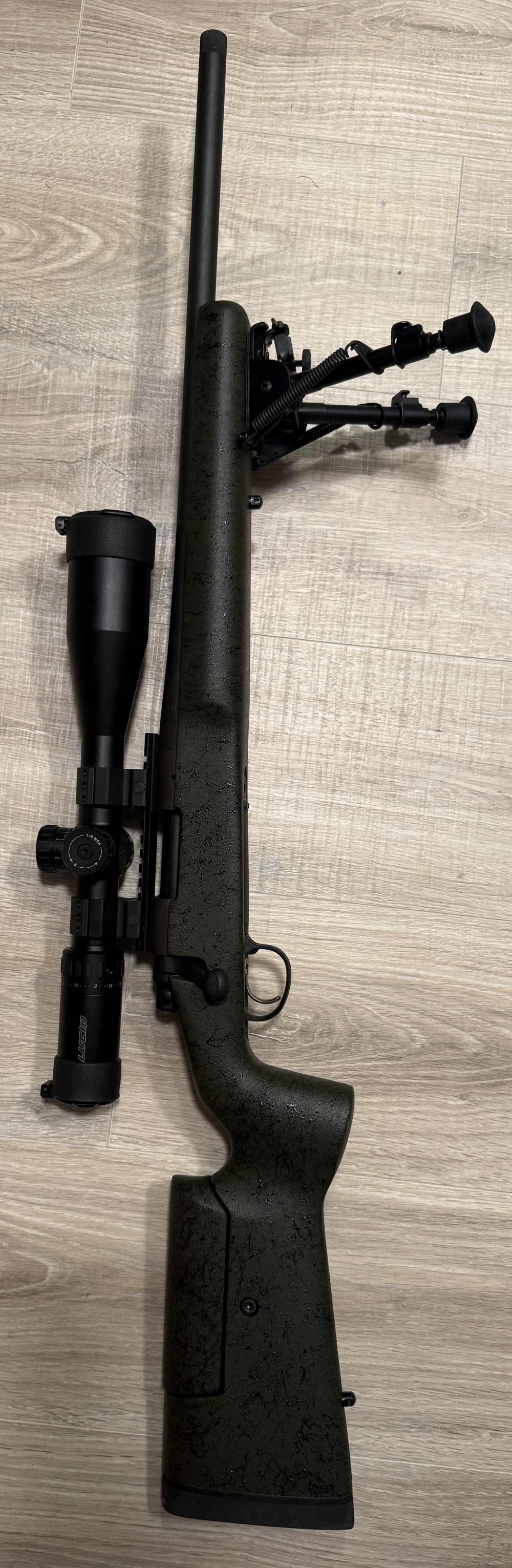 Remington Bolt Action Rifle .308 Win - 21" Barrel - Green Stock - Ruger Sco-img-5