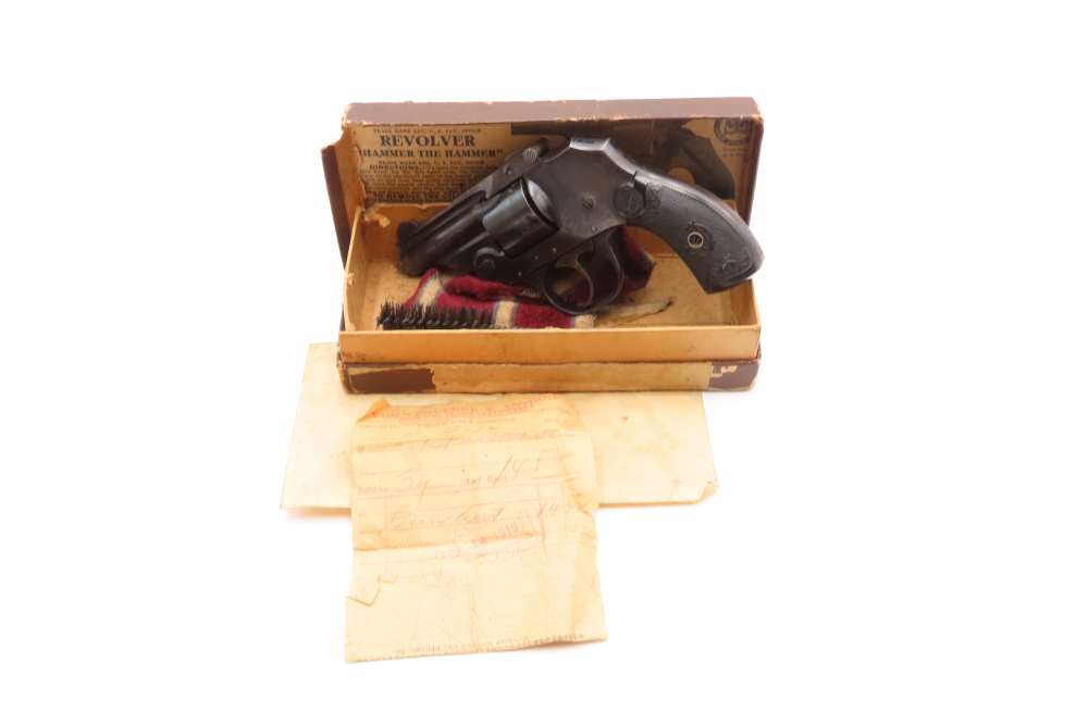 CHICAGO, IL 2” IVER JOHNSON Hammerless Top Break Revolver FACTORY BOX C&R  -img-0