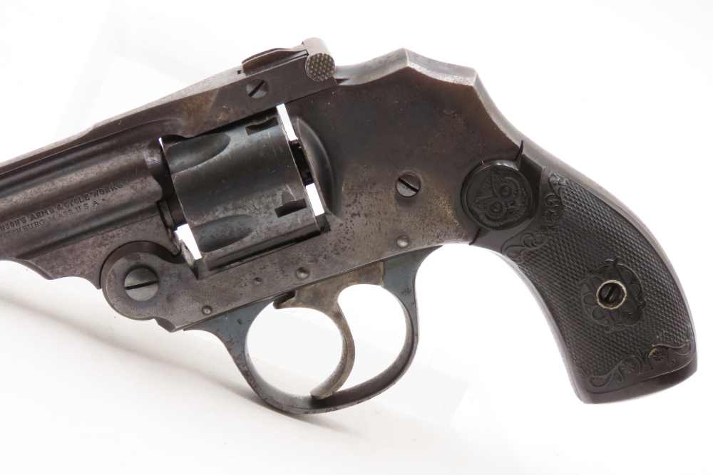CHICAGO, IL 2” IVER JOHNSON Hammerless Top Break Revolver FACTORY BOX C&R  -img-7