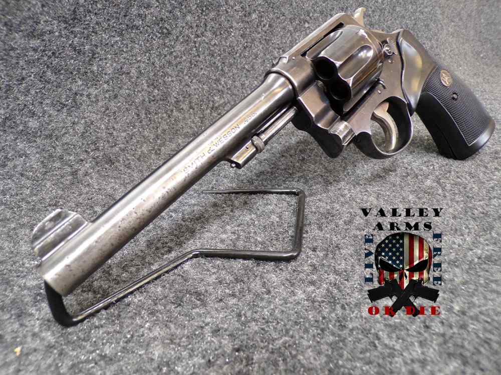 SMITH & WESSON "HAND EJECTOR" MODEL REVOLVER, .455 WEBLEY, 6 SHOT, RARE!-img-2