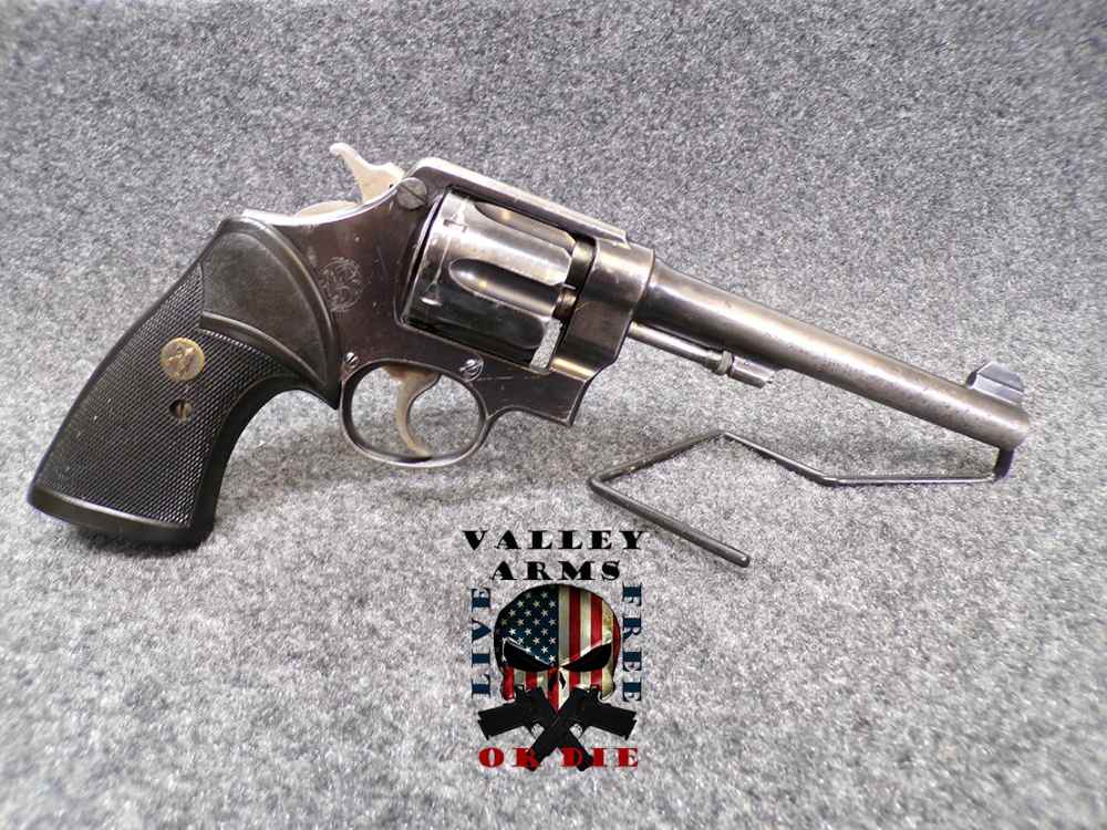 SMITH & WESSON "HAND EJECTOR" MODEL REVOLVER, .455 WEBLEY, 6 SHOT, RARE!-img-5