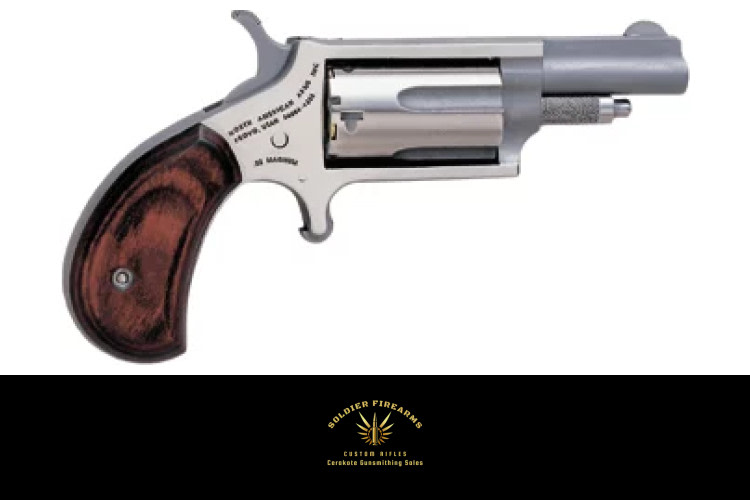 NAA MINI-REVOLVR 22WMR 1-5/8" - S/S MATTE WOOD-img-0