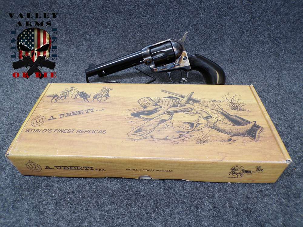 UBERTI STOEGER 1873 CATTLEMAN MOD 0401, 357 REVOLVER, SINGLE ACTION, IN BOX-img-0