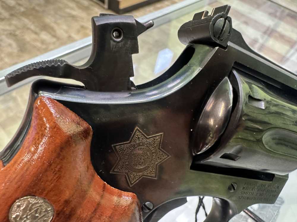 USED SMITH & WESSON CA HWY PATROL 19-4 BLACK / WOOD 357 MAG 6"  6 SHOT -img-10
