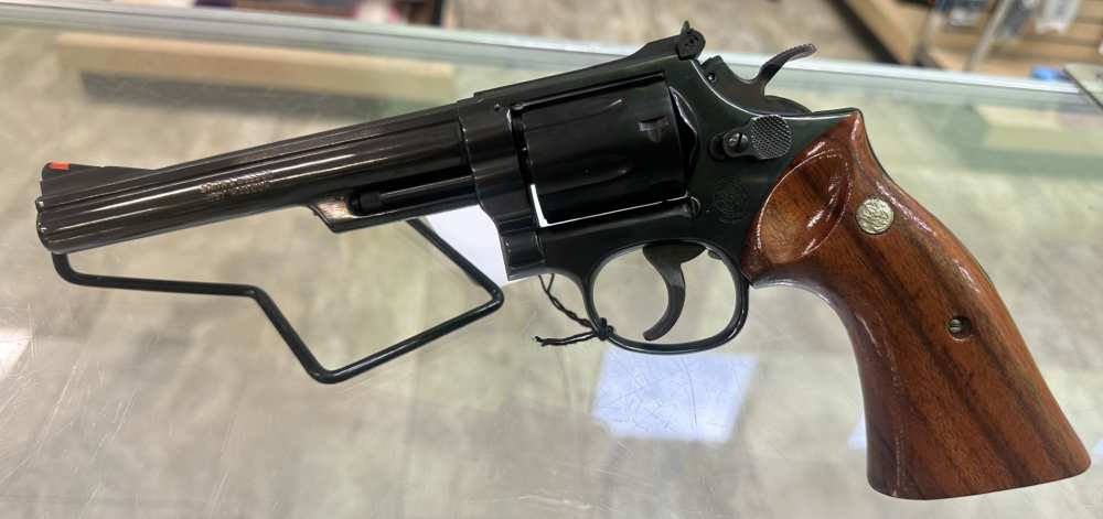 USED SMITH & WESSON CA HWY PATROL 19-4 BLACK / WOOD 357 MAG 6"  6 SHOT -img-2