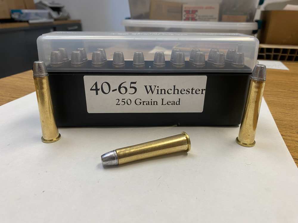 40-65 Winchester 250 grain  Lead Cowboy load Smokeless-img-0