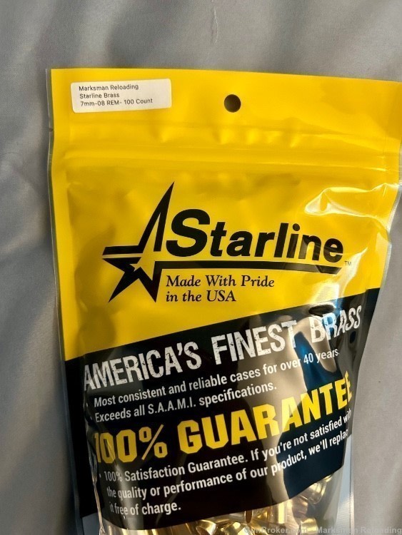 Starline 7mm-08 Brass - 100 count-img-2