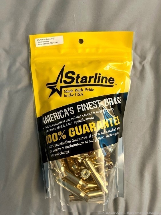Starline 7mm-08 Brass - 100 count-img-0