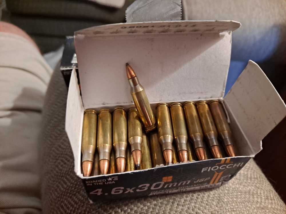 2x 50 round boxes nos 4.6x30mm fiocchi jsp ammo( 100 rounds)-img-1