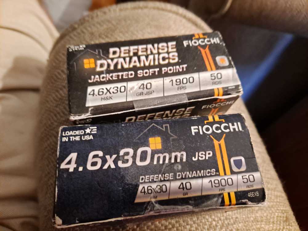 2x 50 round boxes nos 4.6x30mm fiocchi jsp ammo( 100 rounds)-img-0