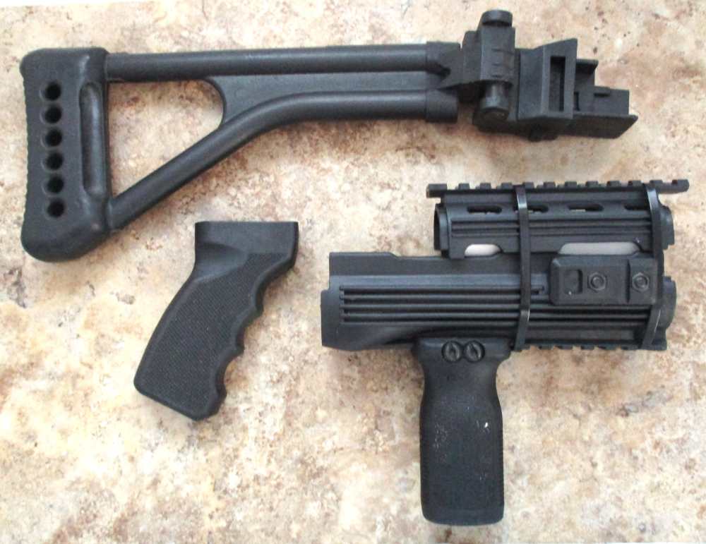 AK Black Synthetic FOLDING Stock Set - POSSIBLY Never Used-img-0