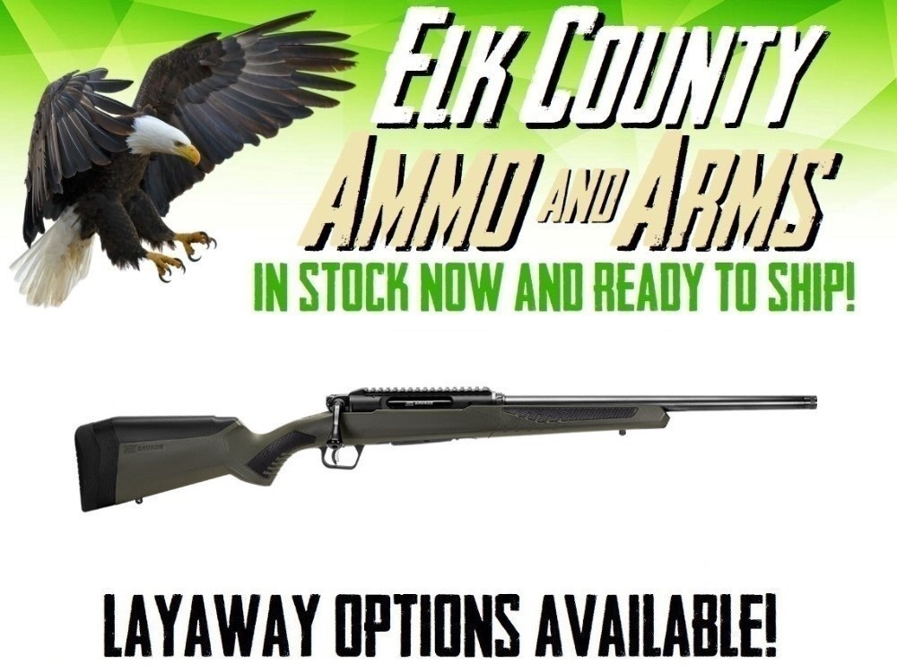Savage Impulse Hog Hunter 6.5 Creedmoor 20" Black 4 Rds OD Green 57654-img-0