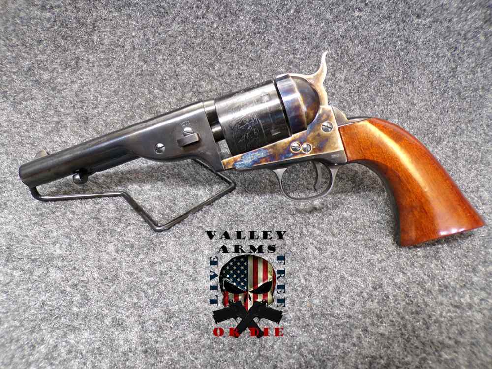 1871 CIMARRON REVOLVER, MODEL 60 R-MASON, 5.5" BARREL, 38 SPL, W/BOX-img-0