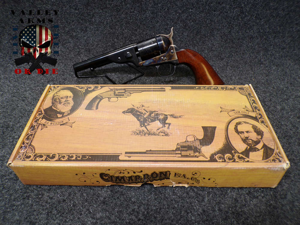 1871 CIMARRON REVOLVER, MODEL 60 R-MASON, 5.5" BARREL, 38 SPL, W/BOX-img-1