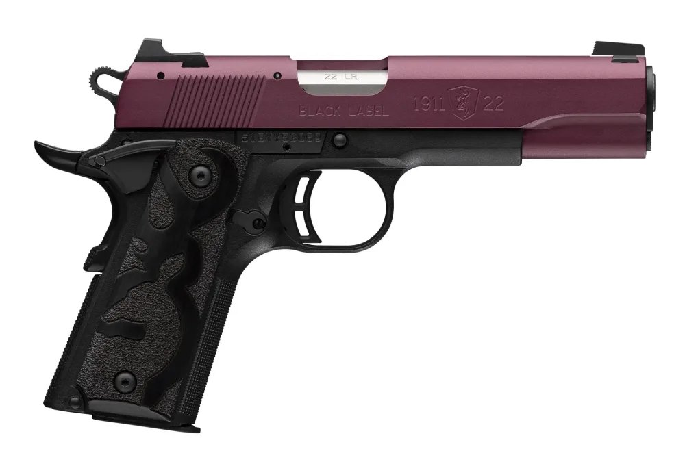 Browning 1911-22 Black Label Cerakote Black Cherry 3DT 22LR 4.25" New-img-0