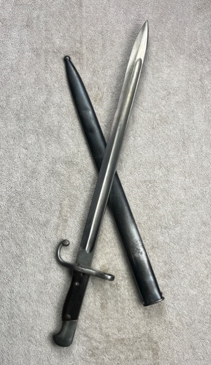 Argentine 1909 Mauser Bayonet Excellent matching Rare marking-img-1