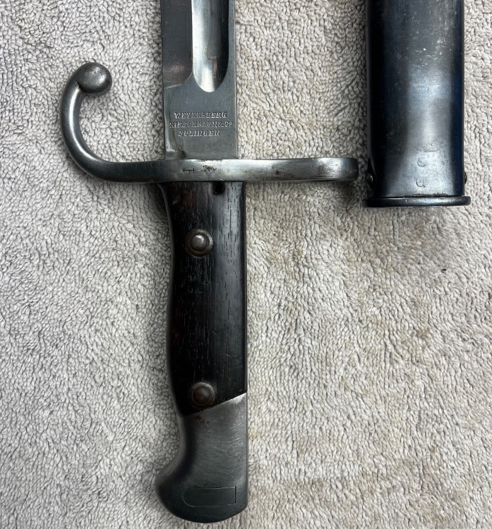 Argentine 1909 Mauser Bayonet Excellent matching Rare marking-img-5