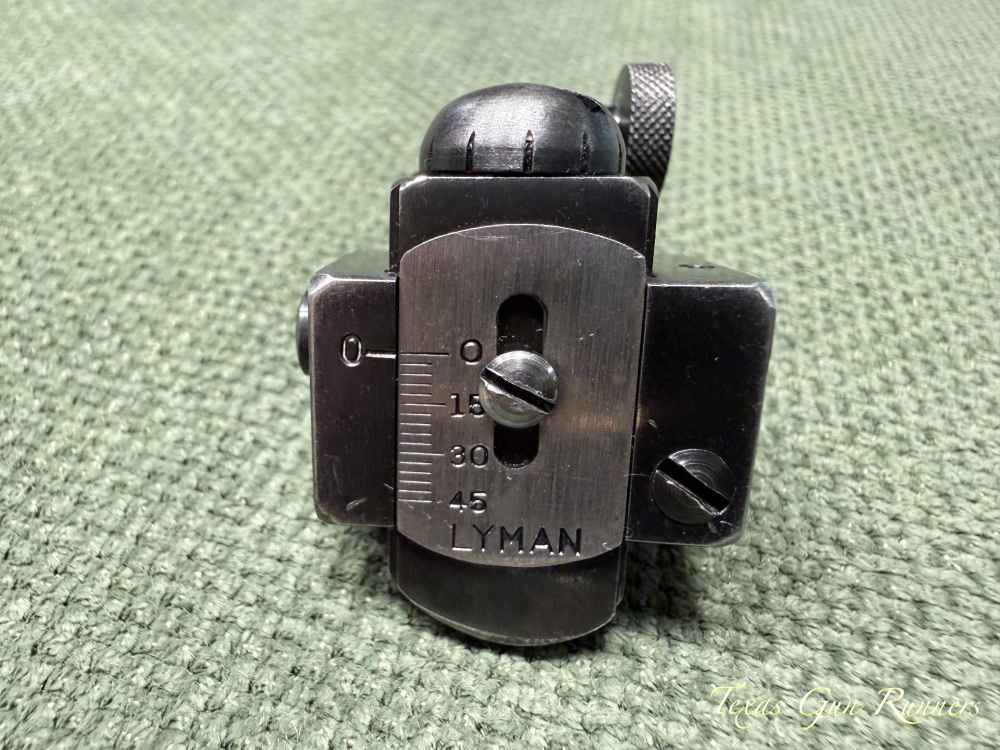 Original Vintage Lyman 57WJS Receiver Peep Sight Fits Winchester Model 70 -img-1