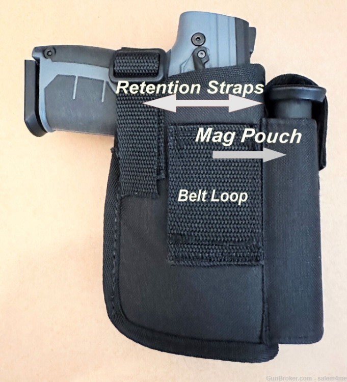 Byrna Holster by Thunderwear w/ Retention strap &  Extra Byrna Magazine -img-2