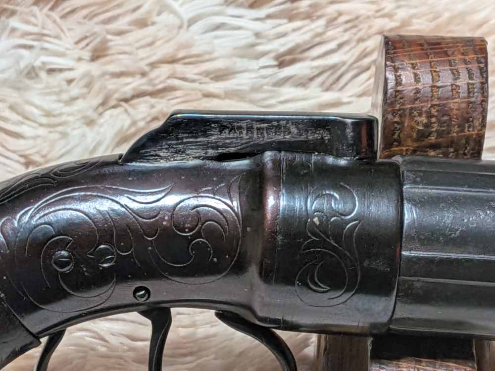  RARE Antique 1850s Sprague & Marston .31 Cal Double-Action Pepperbox Pis-img-1