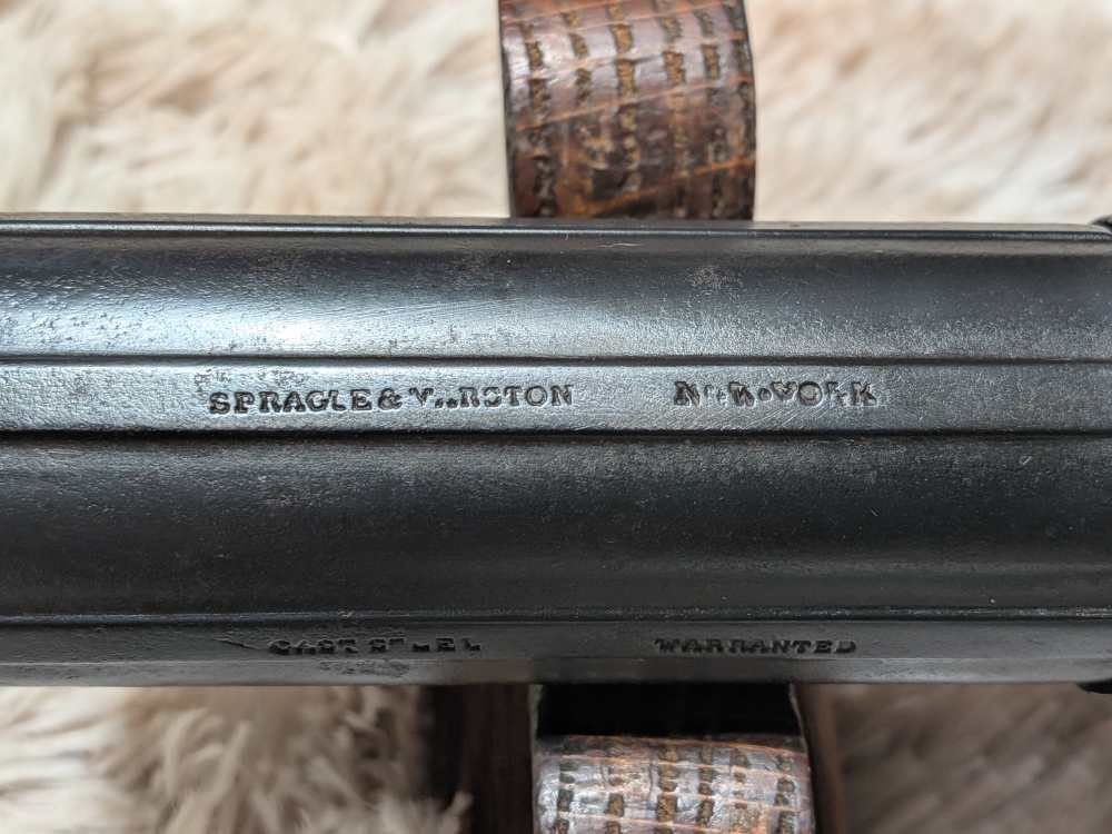  RARE Antique 1850s Sprague & Marston .31 Cal Double-Action Pepperbox Pis-img-6
