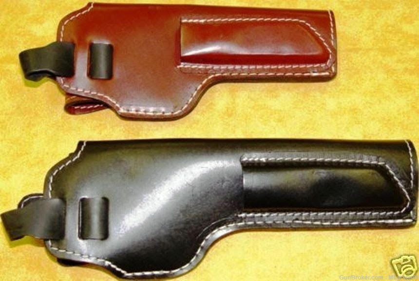 Leather Shoulder Holster for .22 Semiauto Pistols - Ruger, S&W, Browning -img-1
