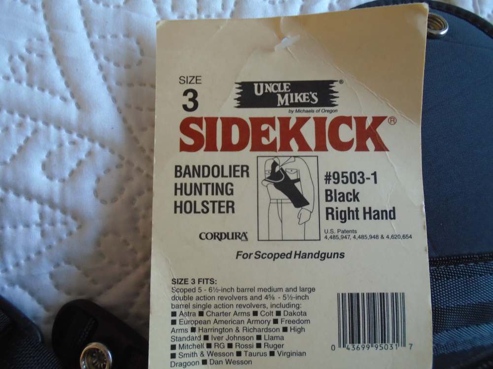 Uncle Mikes Sidekick Black shoulder holster for Scoped Handguns, as new-img-2