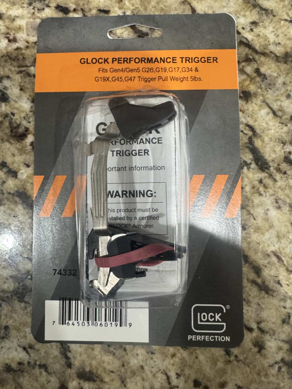 GLOCK Performance Trigger Fits Gen4/Gen5 G26,G19,17,34 & G19X,G45, G47-img-0