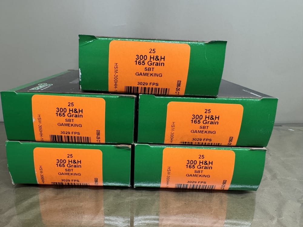 300 Holland & Holland .300 H&H 165 Gr SPT gameking 100 Rds -img-0