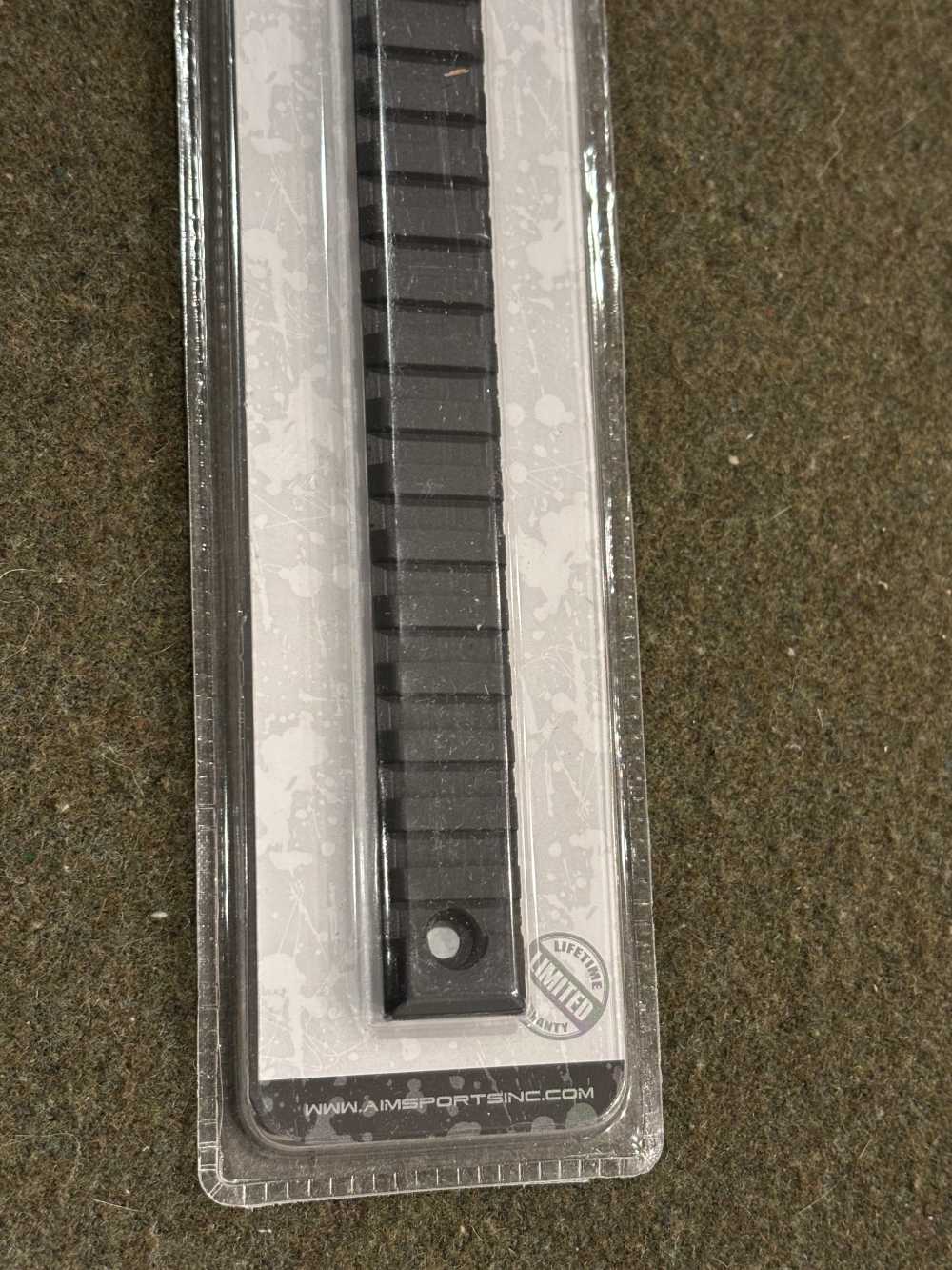 New Old Stock - Aim Sports 12” X .31” Uncut Picatinny Blank Rail -Excellent-img-3