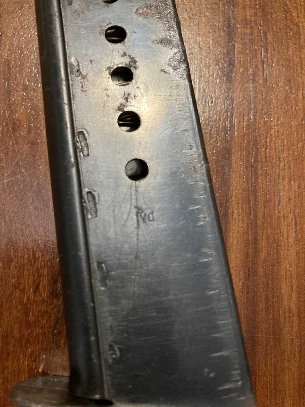 WWII German Walther P38 Pistol magazine proof markings "JVD" Ernst-Werke-img-4