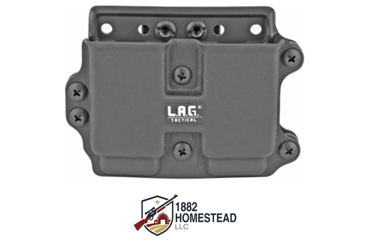 LAG Tactical Double Magazine Carrier for 9/40 - Full Black-img-0