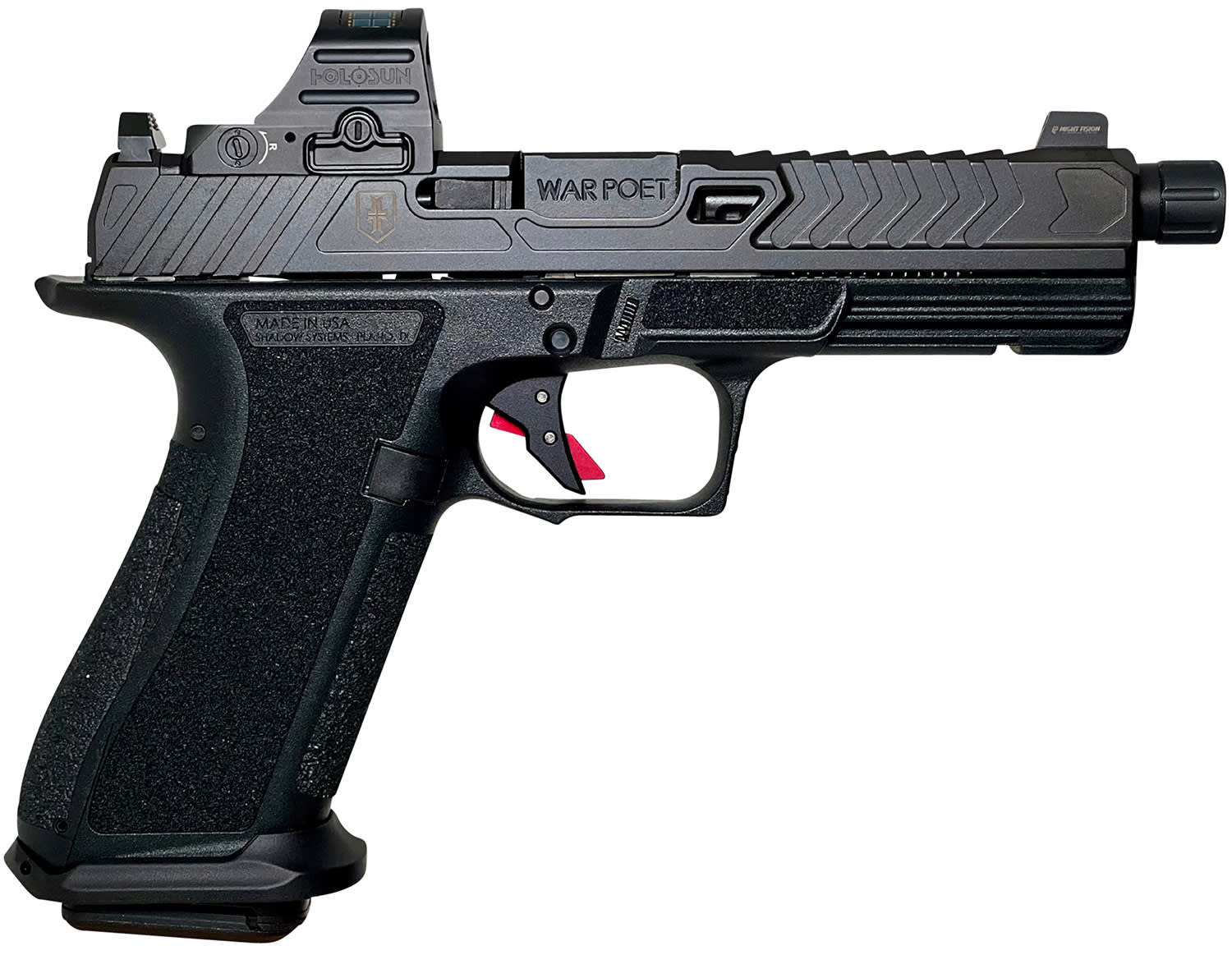 Shadow Systems DR920 War Poet 9mm Pistol 17+1 5 Threaded Barrel Optic Ready-img-0