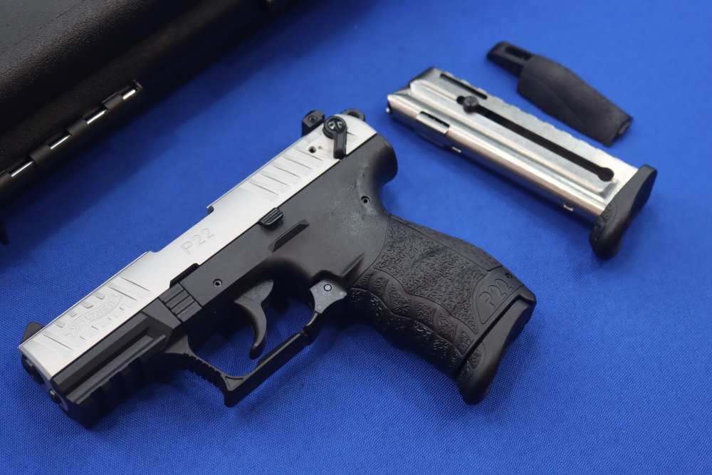 Walther Model P22Q Pistol 22LR 2-TONE SILVER 22 SA 10RD Threaded NEW P22 TB-img-1