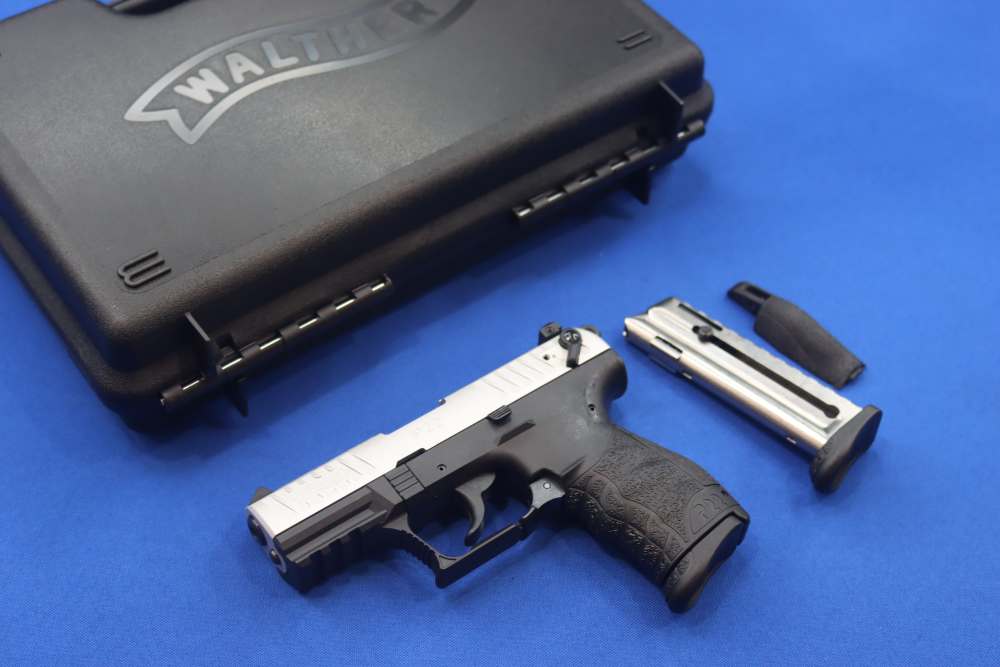 Walther Model P22Q Pistol 22LR 2-TONE SILVER 22 SA 10RD Threaded NEW P22 TB-img-0