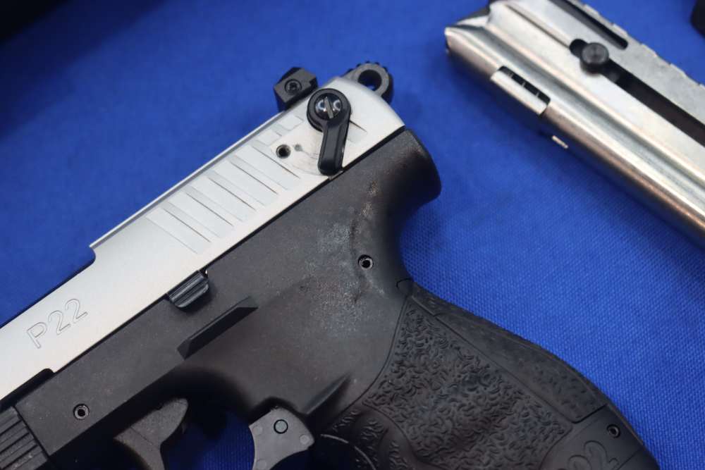 Walther Model P22Q Pistol 22LR 2-TONE SILVER 22 SA 10RD Threaded NEW P22 TB-img-5