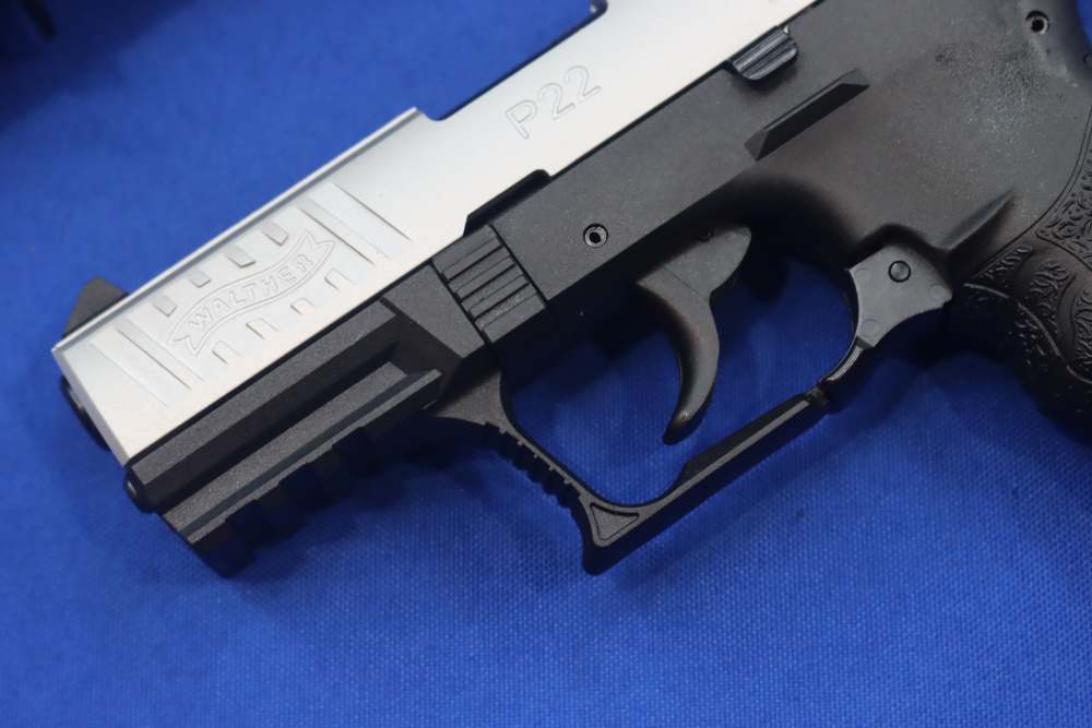 Walther Model P22Q Pistol 22LR 2-TONE SILVER 22 SA 10RD Threaded NEW P22 TB-img-3
