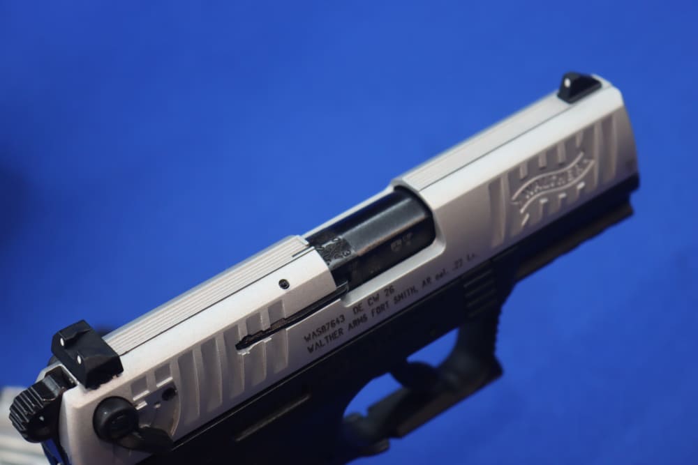 Walther Model P22Q Pistol 22LR 2-TONE SILVER 22 SA 10RD Threaded NEW P22 TB-img-12