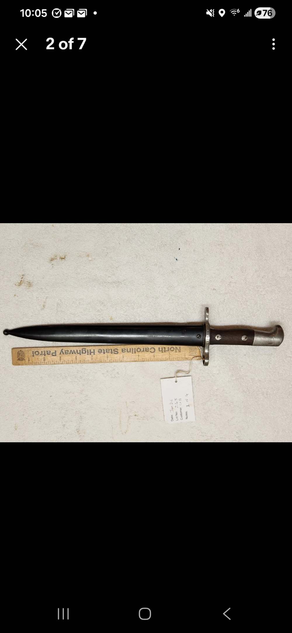 Swiss Schmidt-Rubin Model 1918 Bayonet for K31 Rifle Elsener Schwyz Victori-img-1