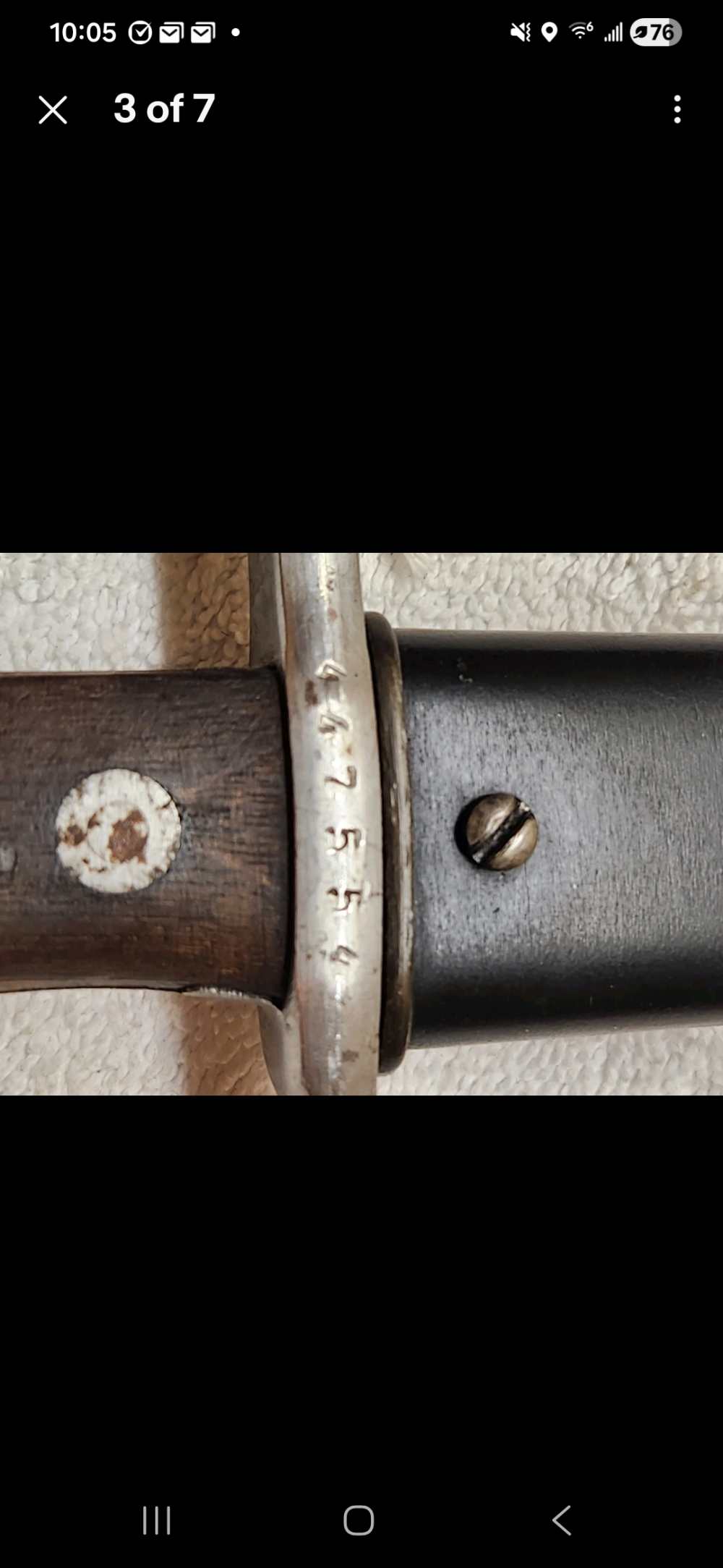 Swiss Schmidt-Rubin Model 1918 Bayonet for K31 Rifle Elsener Schwyz Victori-img-2