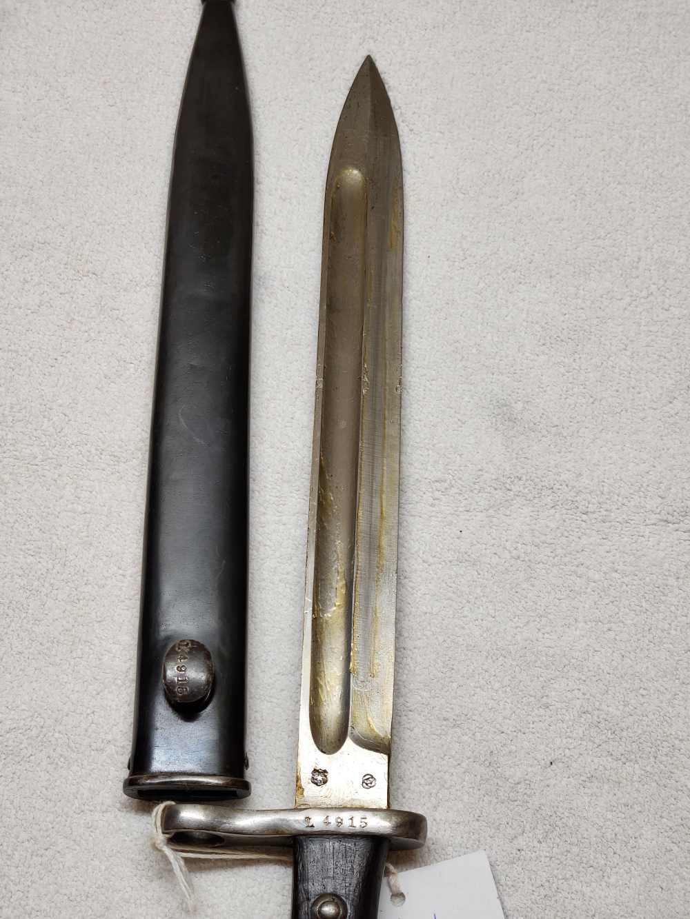Imperial German WWI S98/05 Butcher Blade Bayonet WKC Solingen Matching Scab-img-15