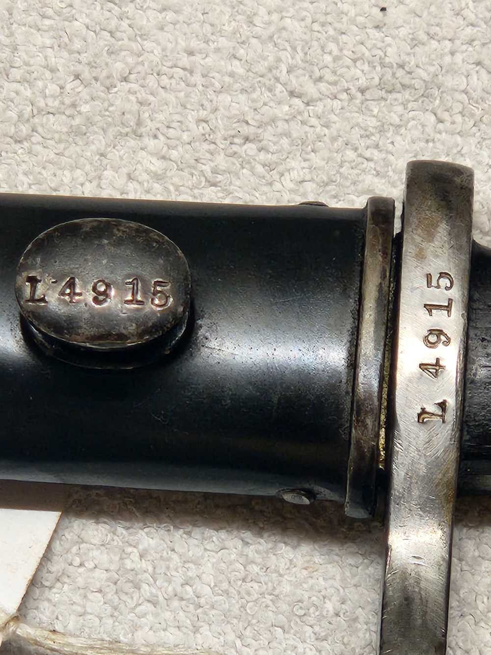 Imperial German WWI S98/05 Butcher Blade Bayonet WKC Solingen Matching Scab-img-1