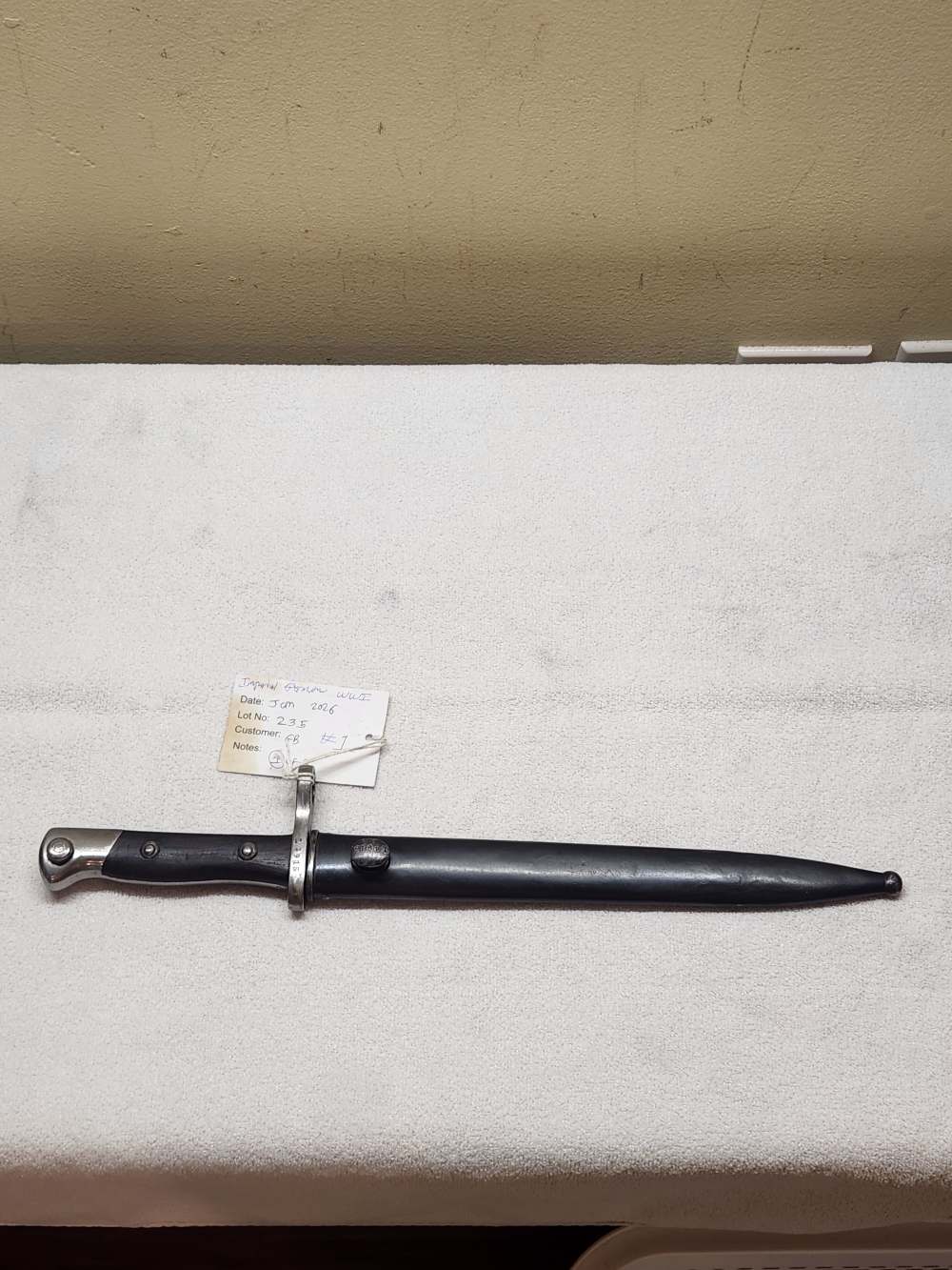 Imperial German WWI S98/05 Butcher Blade Bayonet WKC Solingen Matching Scab-img-7