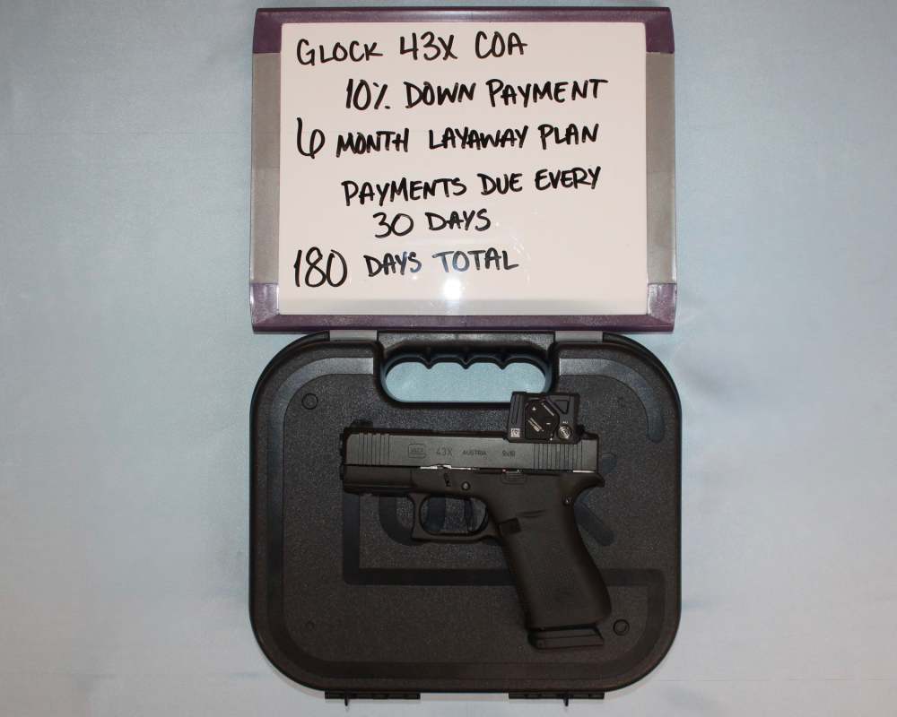 Glock 43X COA 9MM 3.41" Barrel, LAYAWAY AVAILABLE!-img-0