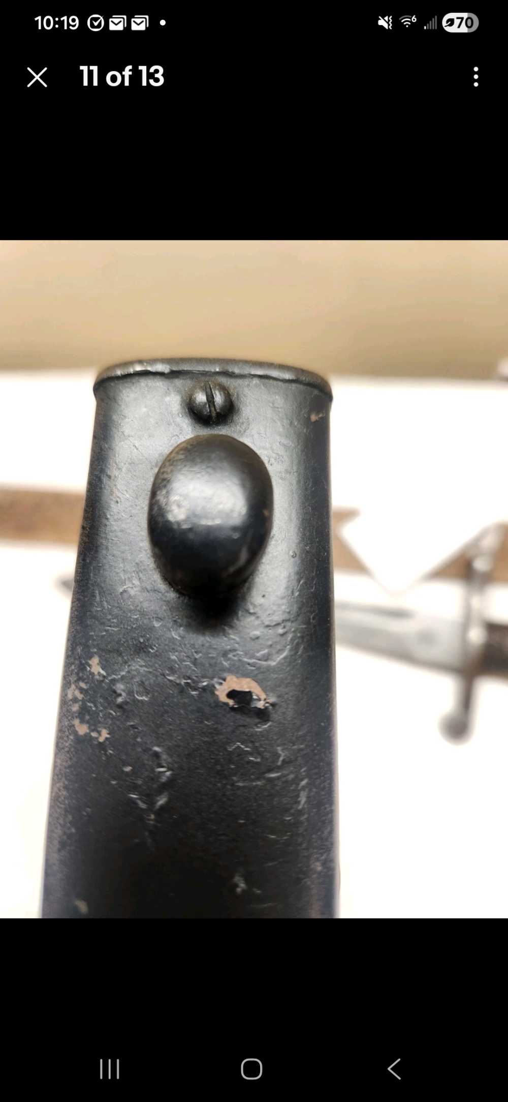Spanish M1941 Bolo Bayonet FN Toledo Crown Crest M43 Mauser Original Scabba-img-10