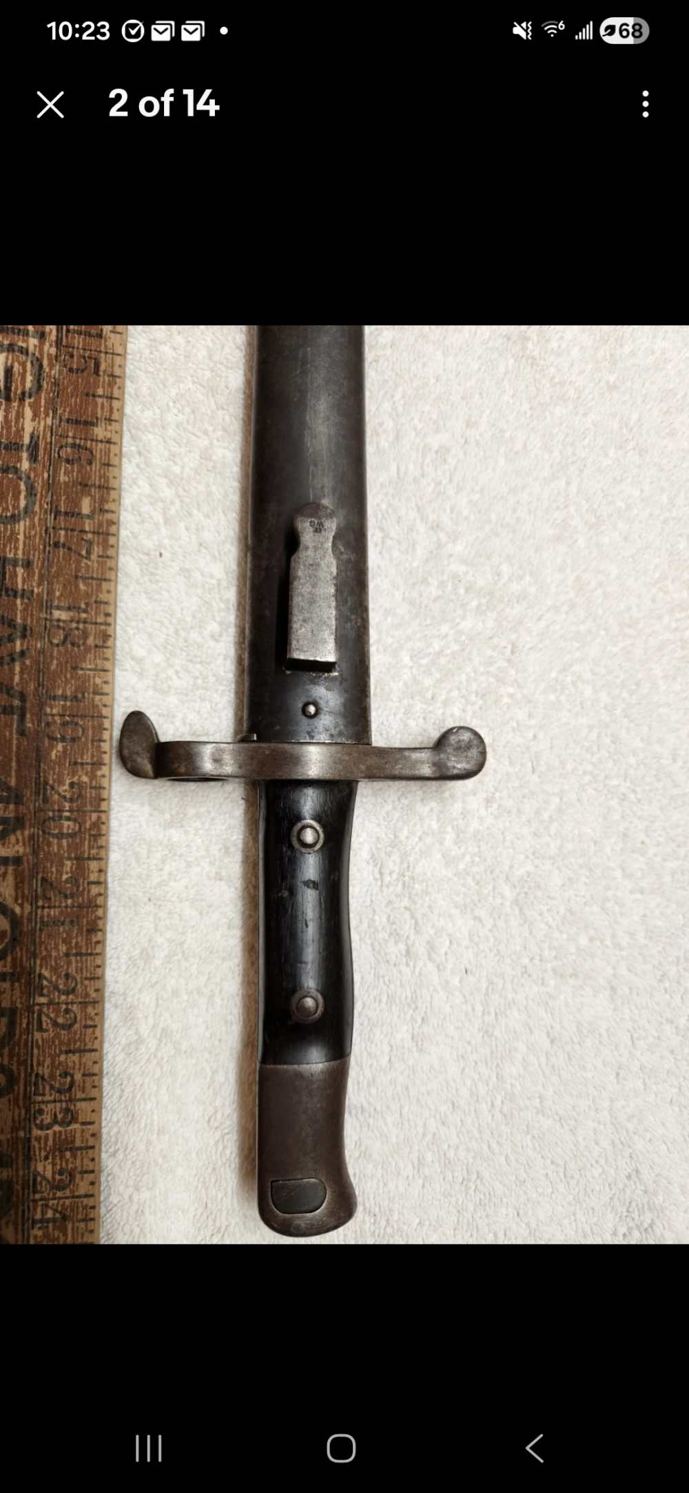 Chilean Mauser Model 1895 Long Bayonet & Original Scabbard WKC Solingen Kru-img-1