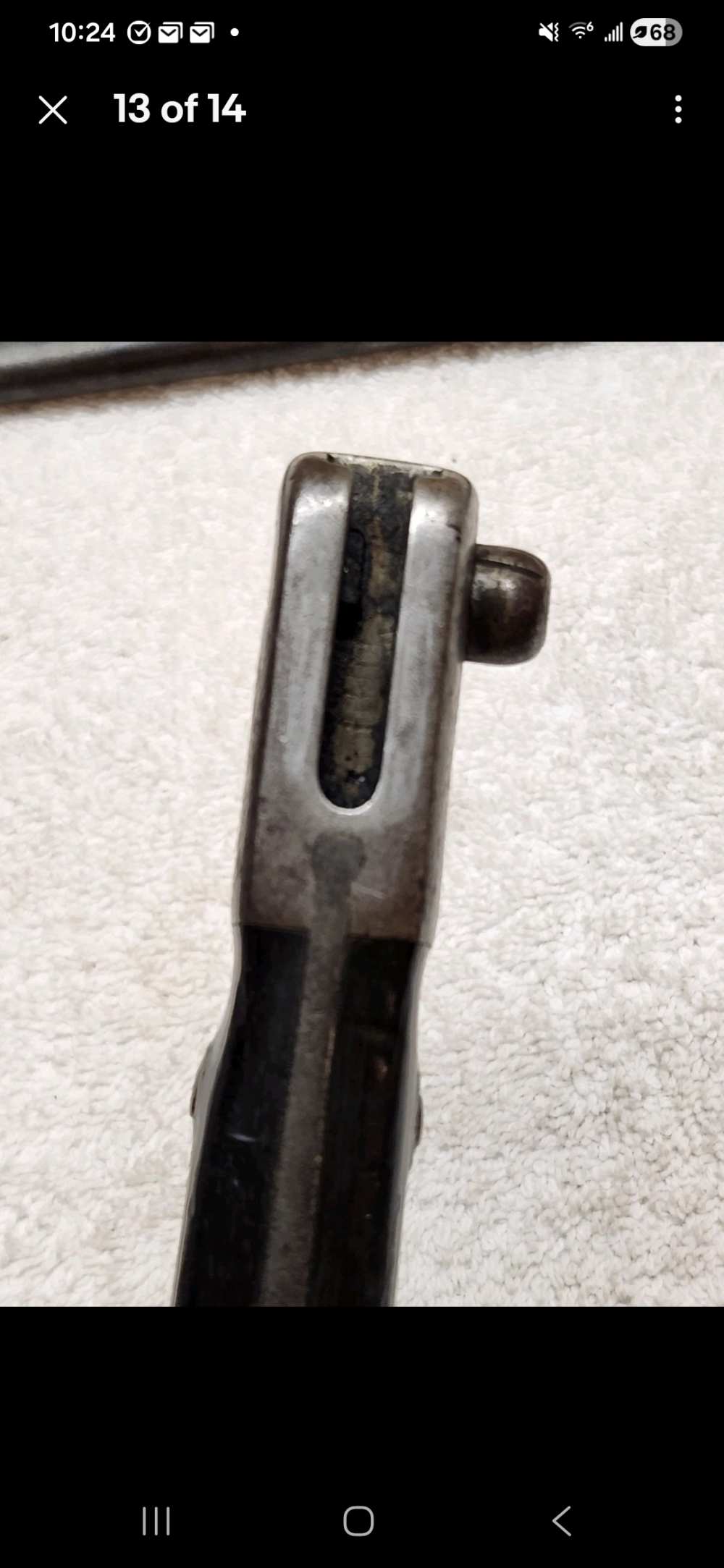 Chilean Mauser Model 1895 Long Bayonet & Original Scabbard WKC Solingen Kru-img-12